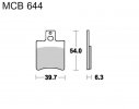 Brake pads LUCAS MCB 644 organic